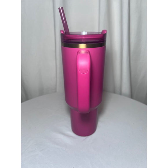 Stanley x Starbucks Berry Pink Glitter Tumbler 40oz NWT - Picture 4 of 8